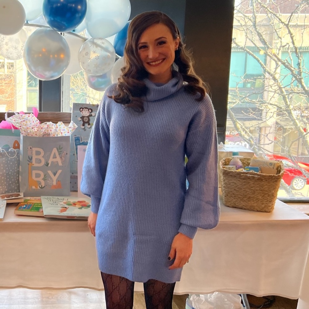 Hollister Balloon Sleeve Sweaterdress